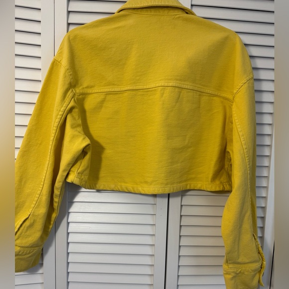 Zara Yellow Jean Jacket - Picture 6 of 10